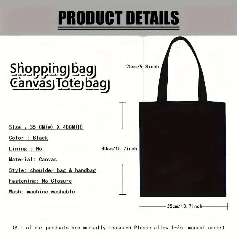 1pc Festive Cat Lying on Bookshelf Tote Bag Casual Large Capacity Shoulder Bag for Commuting and Sho