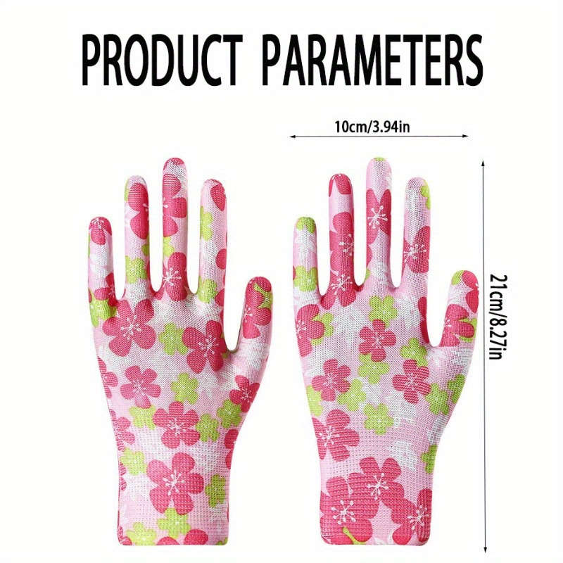 1 Pair Blue Multi Purpose Work Gloves