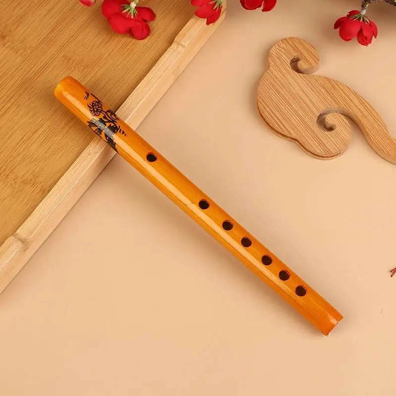 1pc Premium Bamboo Flute 6-Hole Traditional Chinese Woodwind Instrument