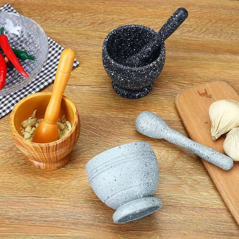 1Set Grinding Bowl Kitchen Garlic Masher Kitchen Peper Crusher Multi-purpose Grinder Home Garli