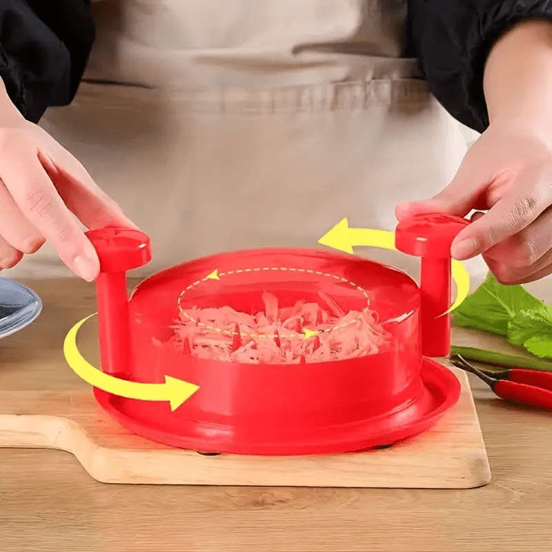 1pc Chicken Shredder Professional Chicken Breast Shredder Tool Twist Transparent Lid Ergono