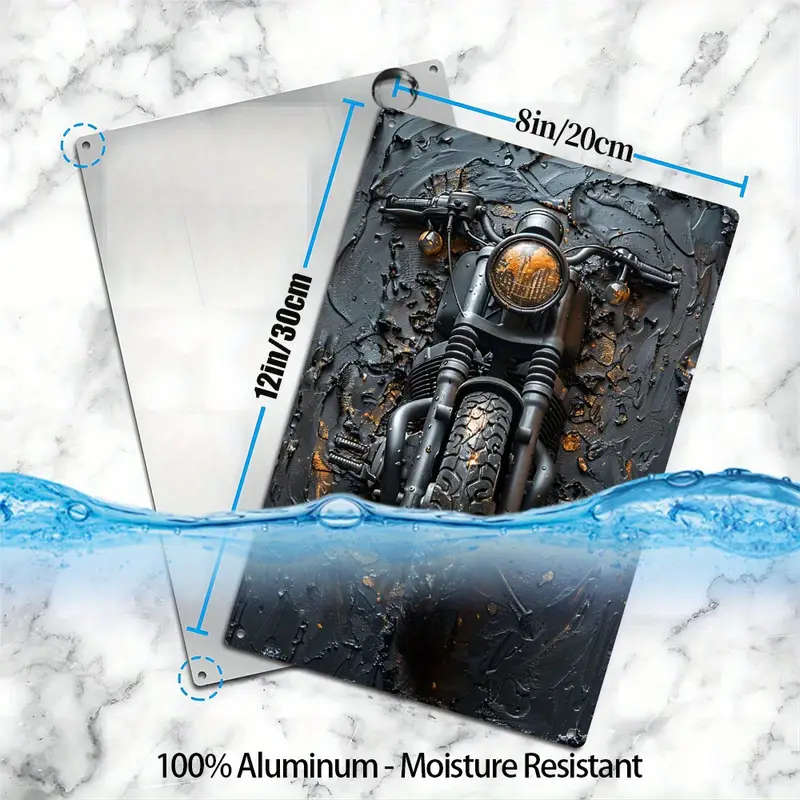 1pc 2D Display Effects Spring Summer Metal Tin Sign for Apartment Gym Office Kitchen Store Toilet Fu