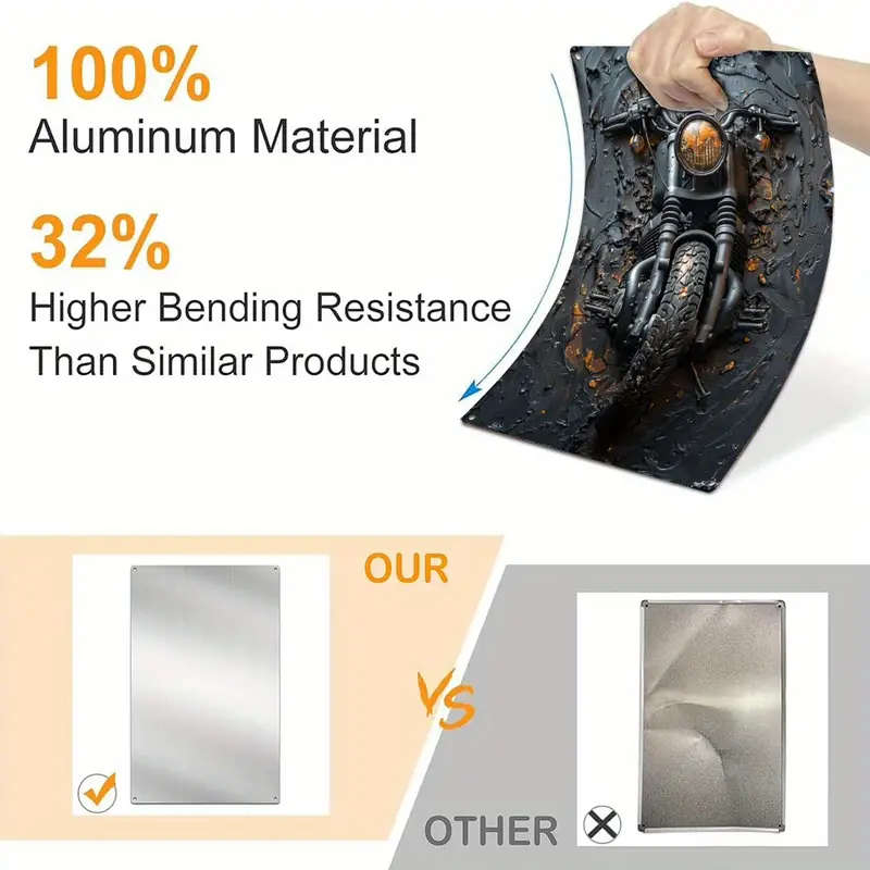 1pc 2D Display Effects Spring Summer Metal Tin Sign for Apartment Gym Office Kitchen Store Toilet Fu