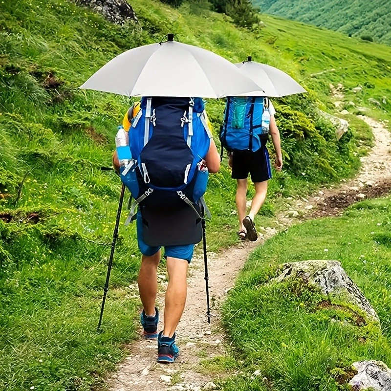 1pc Minimalist Hands-Free UV Protection Fishing Umbrella Hat Adjustable Foldable Polyester Cap for F