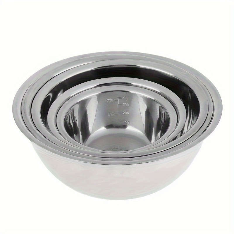 5pcs Stainless Steel Mixing Bowls   Cooking Bowl with Scale G