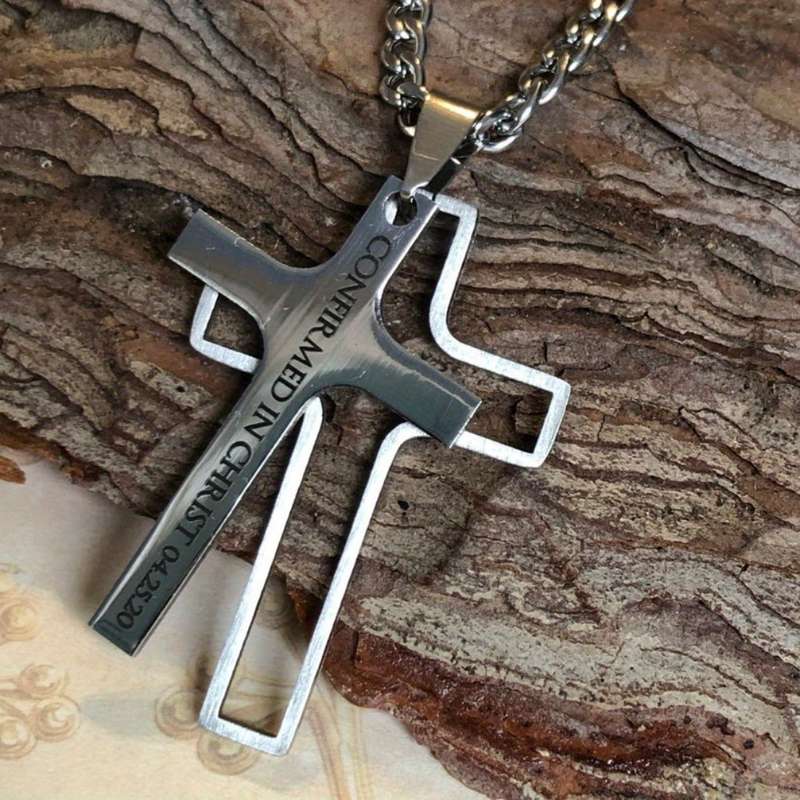 1 Piece Silvery Jesus Theme Pendant