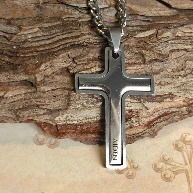 1 Piece Silvery Jesus Theme Pendant