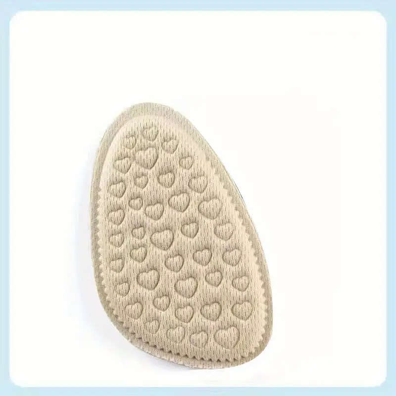 2pcs Half-Size Insoles Forefoot Cushion for High Heels Sneakers Adjustable Fit with Heel Stickers Co
