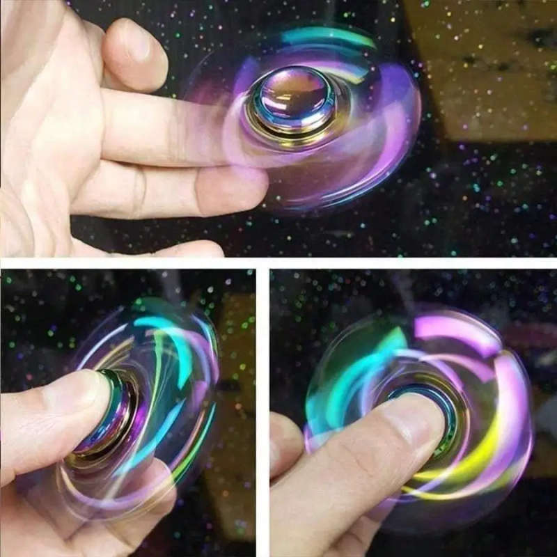 1pc Durable Quiet Metal Fidget Spinner Vibrant Sky Dragon Design Durable Focus Toy for Adults Multic