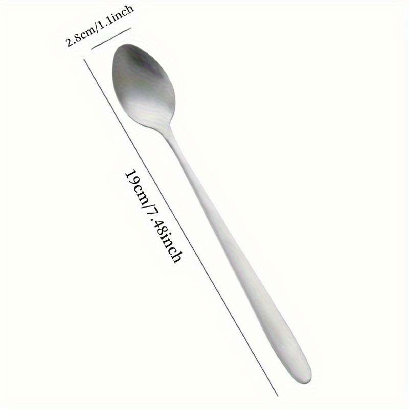 1pc Funny Mmm Chocolate Spoon Engraved Stainless Steel Cute Hot Cocoa Ice Cream Lover Spoon