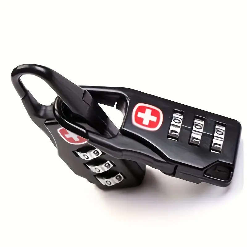 2pcs Mini Padlock Durable 3 Digit Combination Lock For Luggage Backpacks  Suitcases Universal Fit St