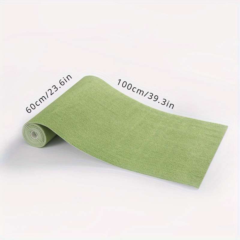 1Pc Bright Green 60x100cm Self Adhesive Carpet Floor Mat