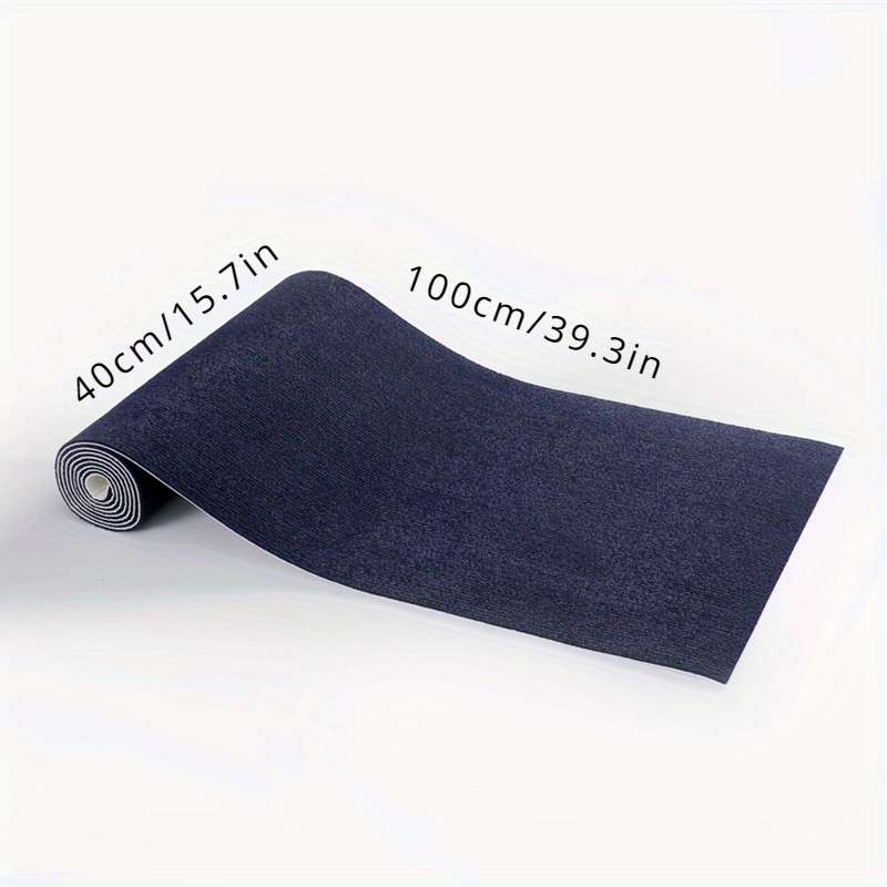 1Pc Deep Blue 40x100cm Self Adhesive Carpet Floor Mat