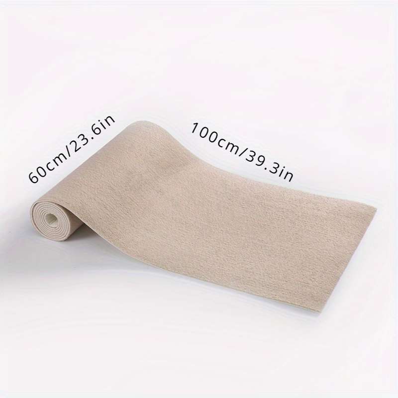 1Pc Khaki 60x100cm Self Adhesive Carpet Floor Mat