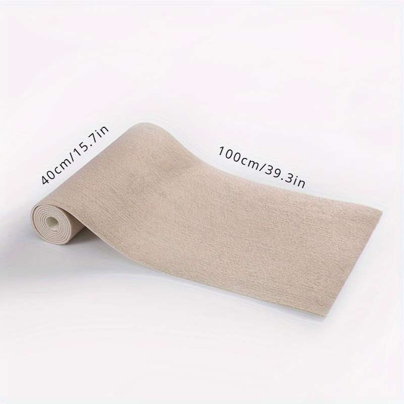 1Pc Khaki 40x100cm Self Adhesive Carpet Floor Mat