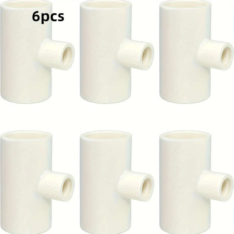 6 Piece Pvc 3 Way T Tube Set