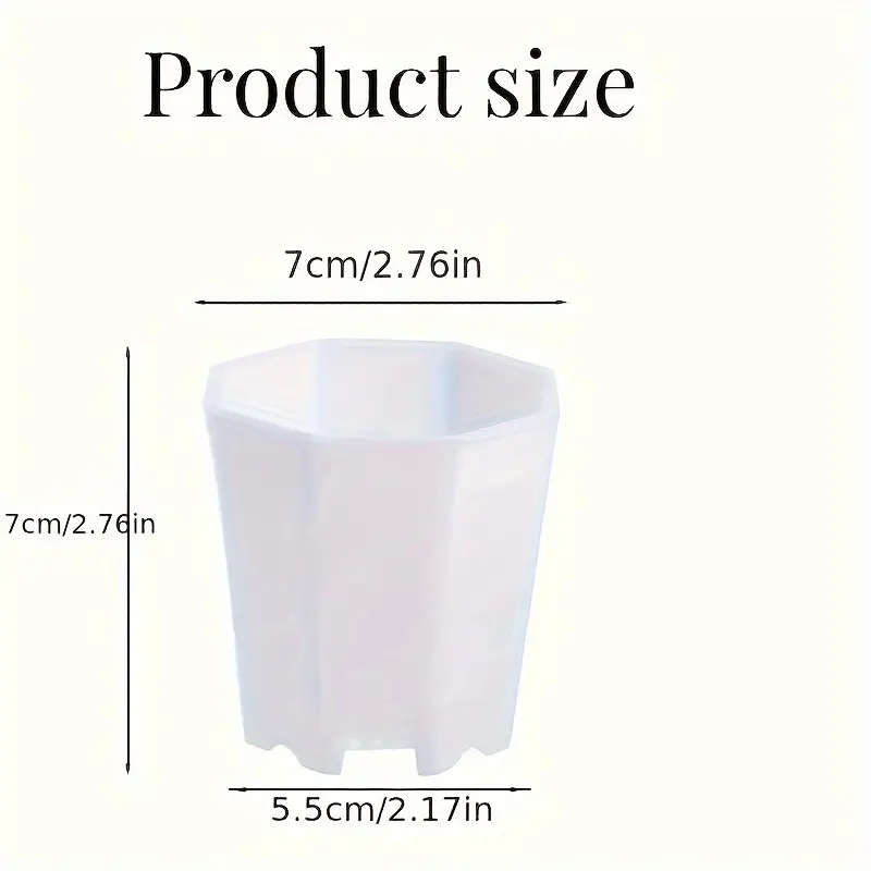 10 White Self Watering Plant Pots