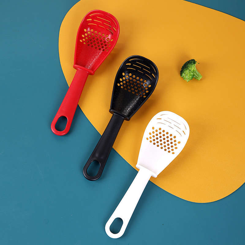 1pc Multi-Function Kitchen Spoon Grind Mash Drain for Easy Cooking   Perfect for Ginger G