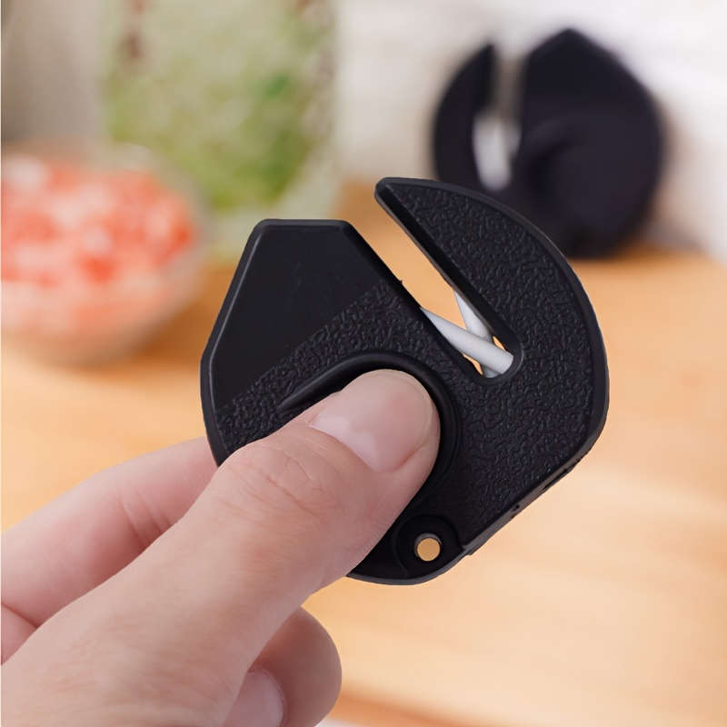 1pc Portable Mini Knife Sharpener No Power Needed Quick Easy Sharpening with Ceramic Stone