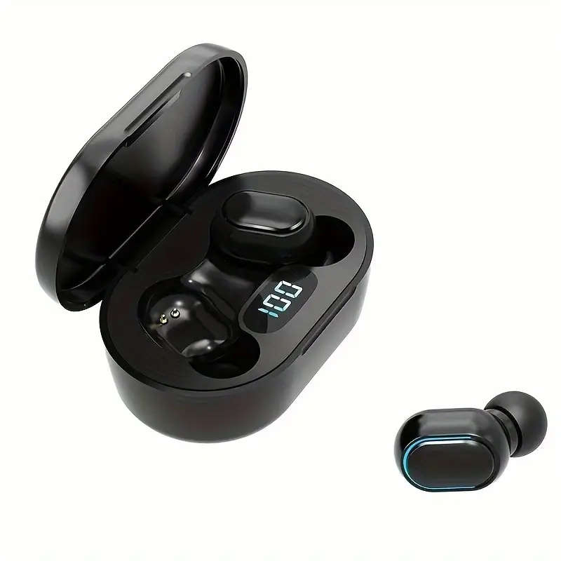 E7S Wireless Earbuds with LED Display Mic Wireless In-Ear Headphones for iPhone Xiaomi Voice Call No