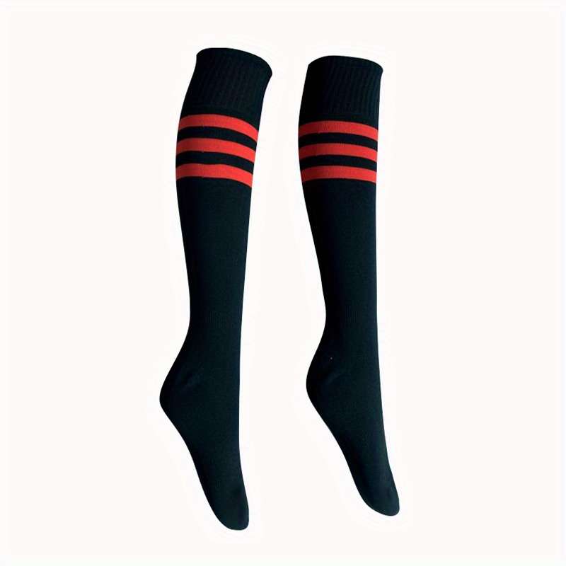 1 Pair Black With Red Edges One Pair One Size Socks