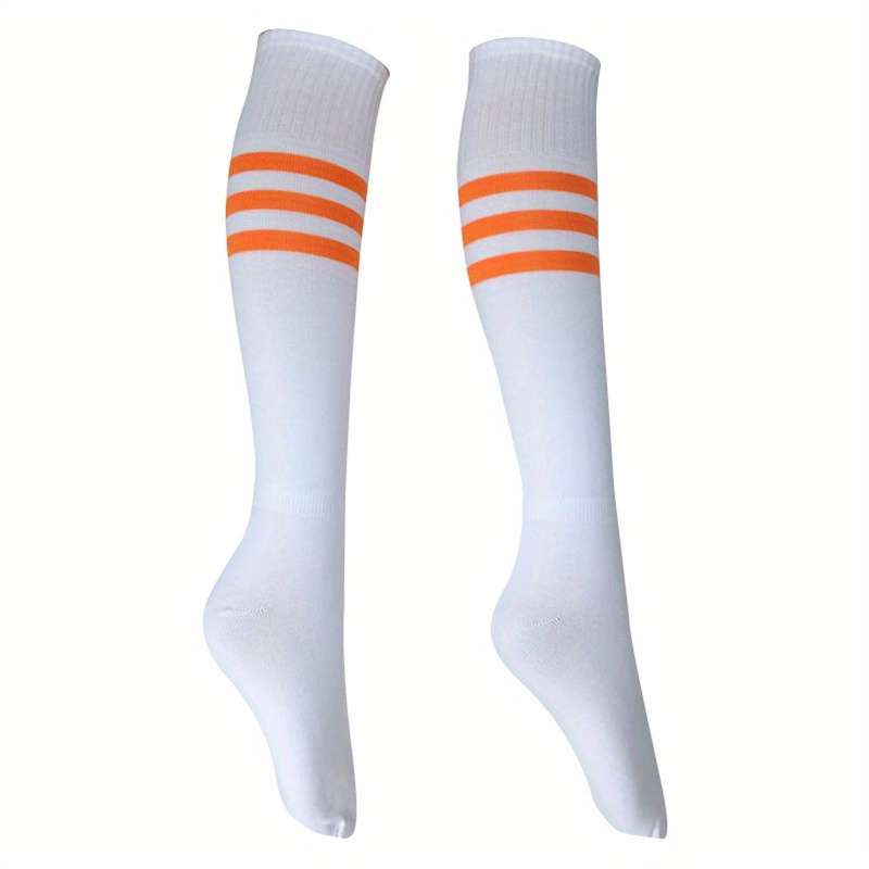 1 Pair White Orange Edge One Pair One Size Socks