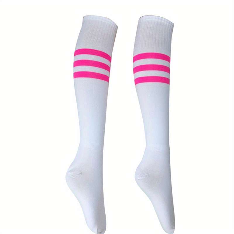 1 Pair White Pink Edge One Pair One Size Socks