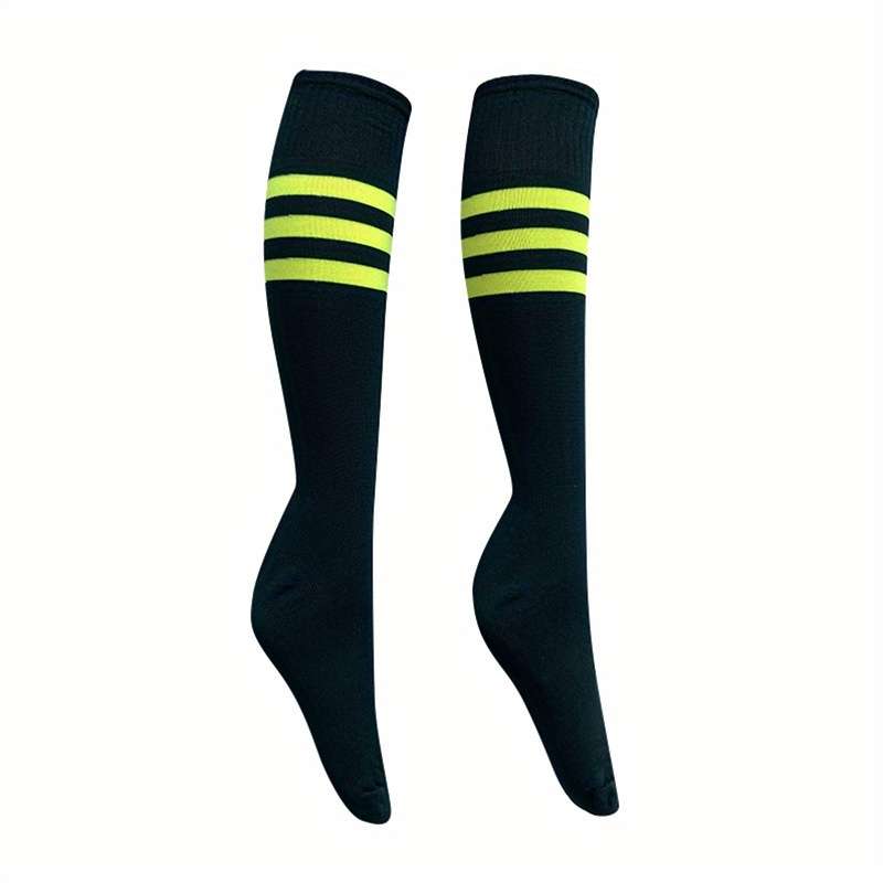 1 Pair Black With Yellow Trim One Pair One Size Socks