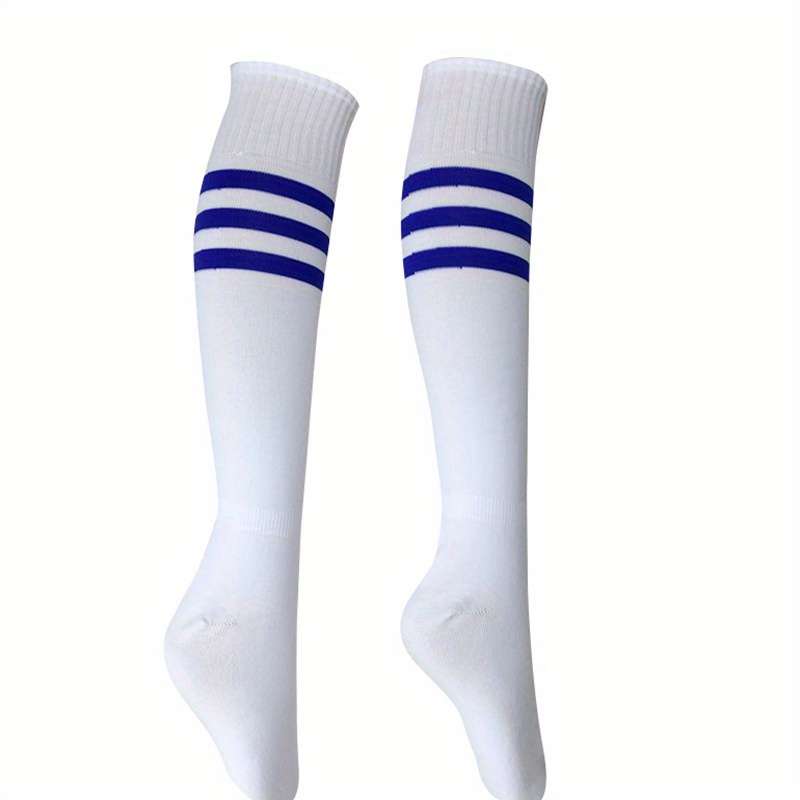 1 Pair White With Blue Edges One Pair One Size Socks