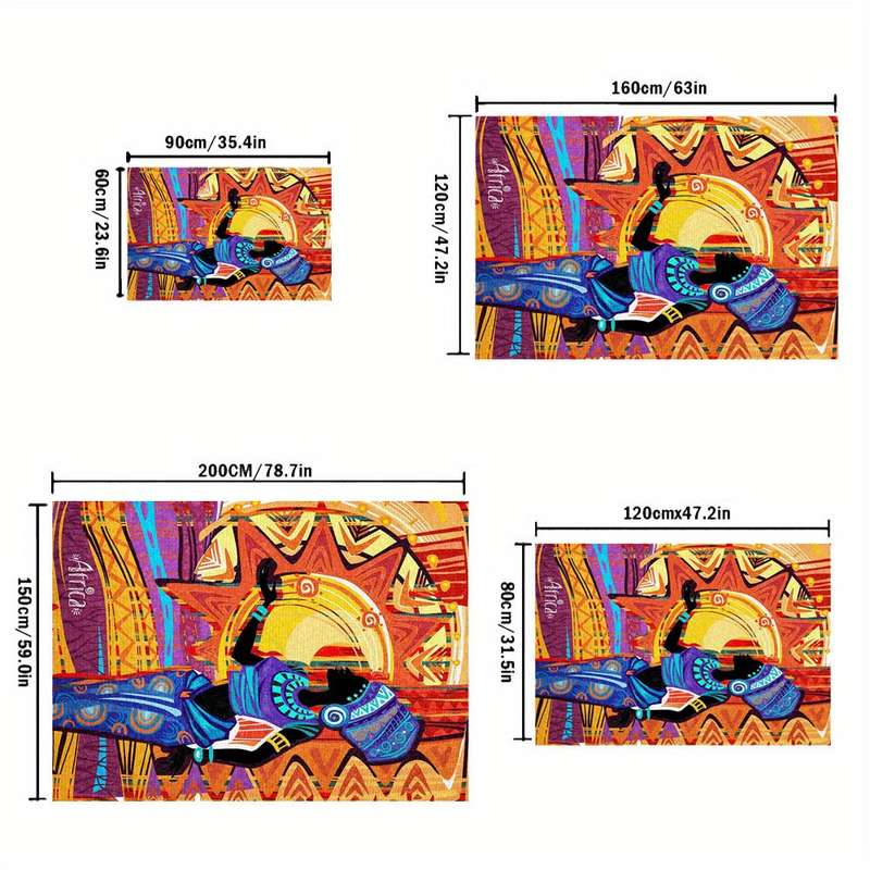 1Pc 39.37x59.06inch 100x150cm Floor Mat