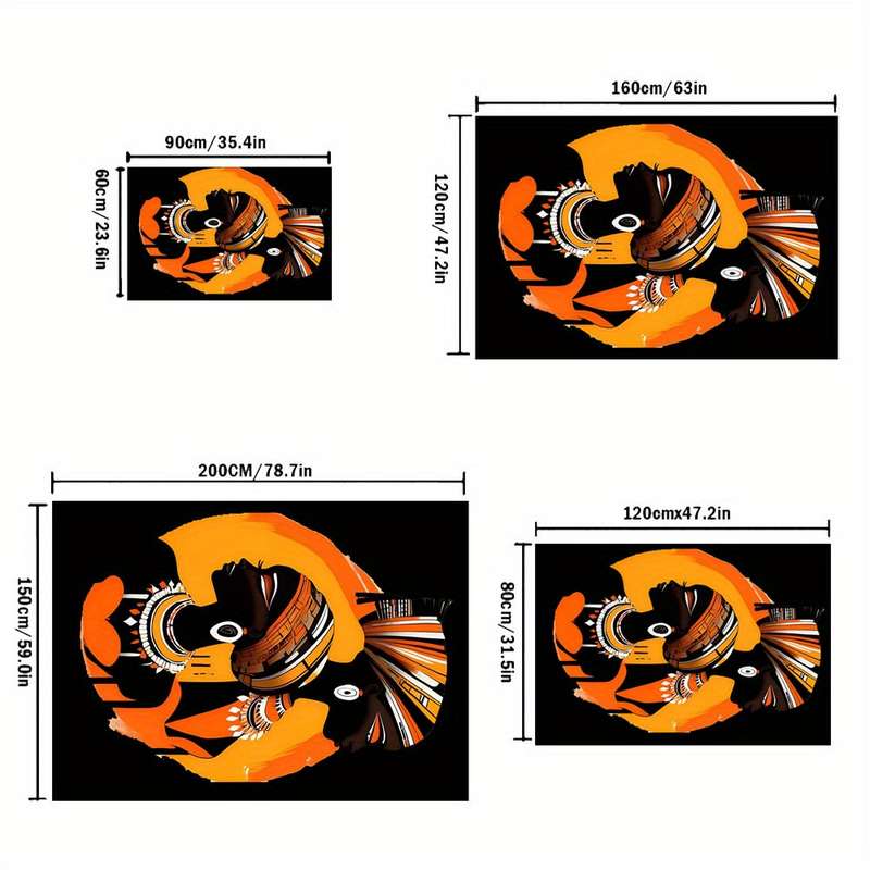 1Pc 120x160cm Floor Mat
