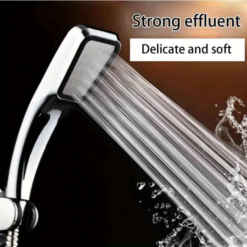 1set 3pcs Bathroom Shower Head 300 Holes High Quality High Pressure Water Saving Rainfall Shower Hea