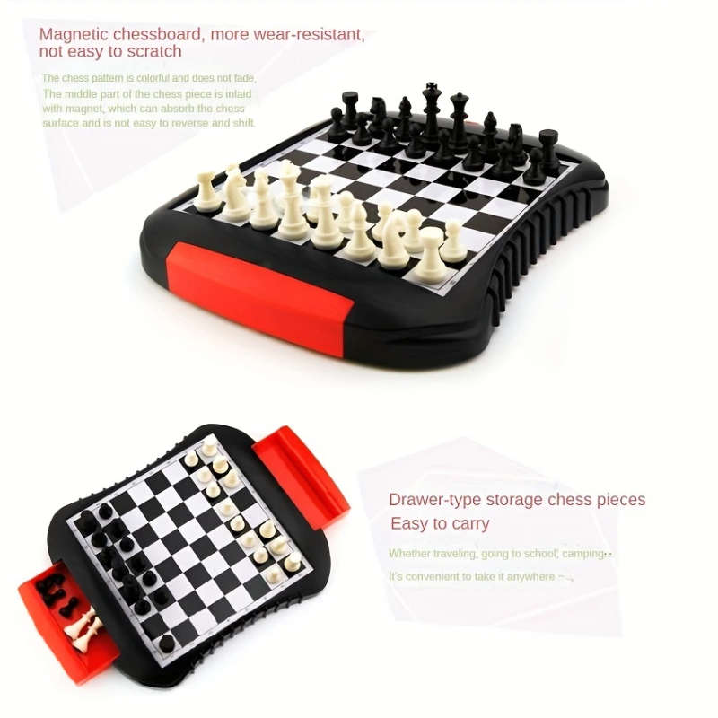 1pc 6in1 Family Game Set Classic Chess Ludo Backgammon More Perfect Gift for Gamers