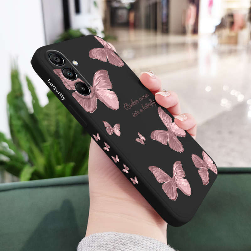 1pc Black For Samsung Galaxy A15 Phone Cases