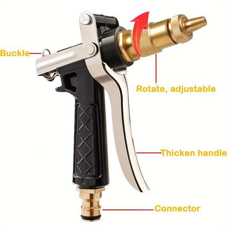 1Pc Variant1 Portable High Pressure Water Gun Hose Nozzle