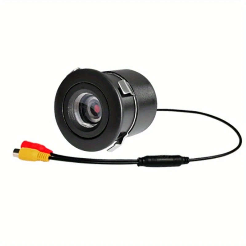 1pc HD Night Vision Wide Angle Punch Hole Backup Camera Auto RV Reversing Rear View Camera for Parki