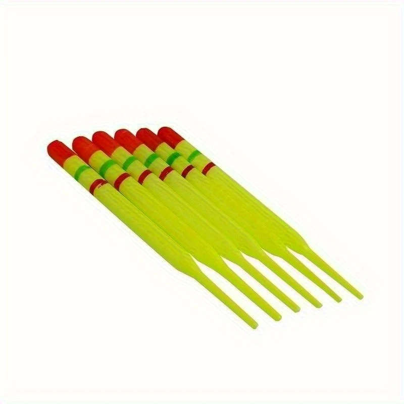 15pcs Assorted Sizes Vertical Fishing Floats Set TPR Plastic Long Tail Buoy for Sea Angling and Fish