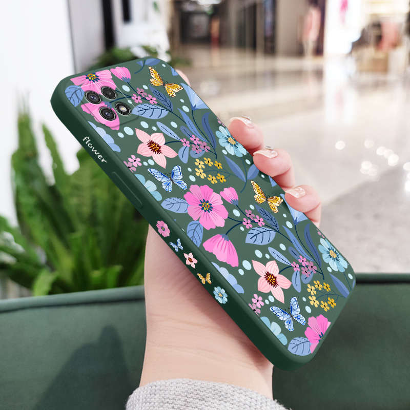1pc Dark Green For Samsung Galaxy A22 5G Phone Cases