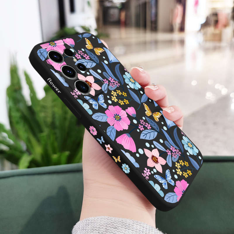 1pc Black For Samsung Galaxy S22 Ultra 5G Phone Cases