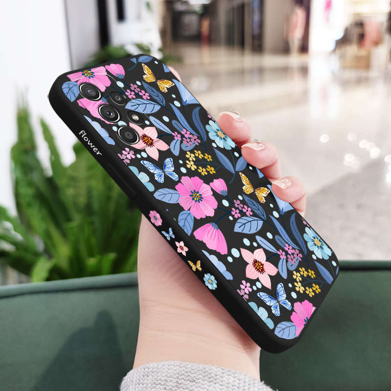 1pc Black For Samsung Galaxy A52 Phone Cases