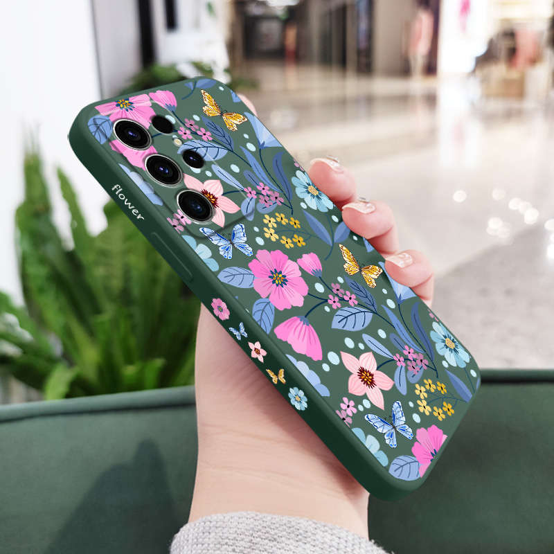 1pc Dark Green For Samsung Samsung Galaxy S23 Ultra Phone Cases