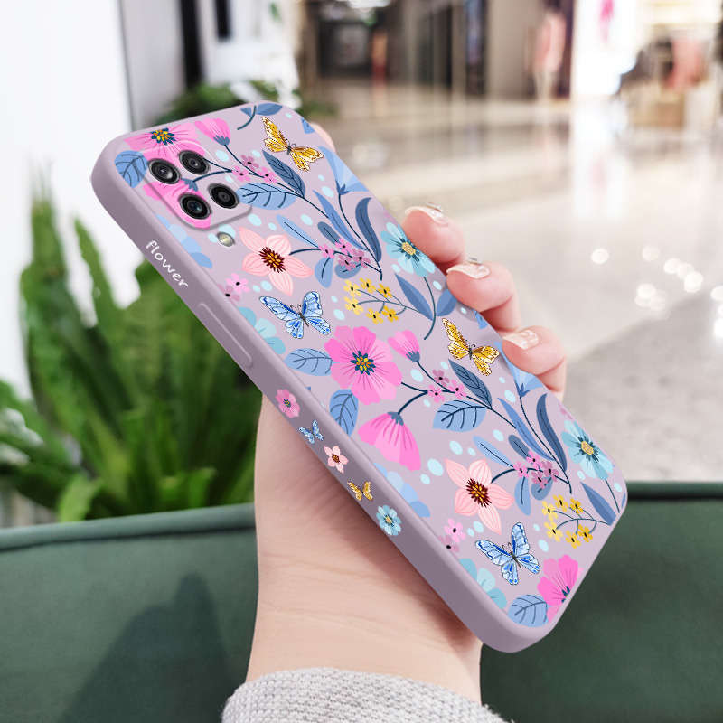 1pc Light Purple For Samsung Galaxy A12 Phone Cases