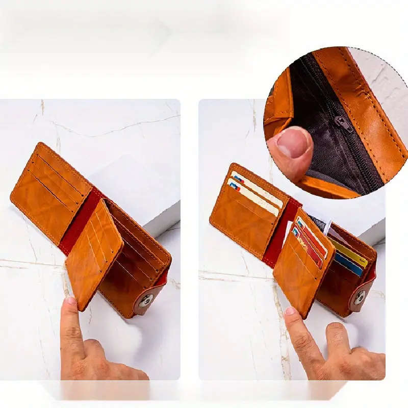 Vintage Wallet, Multiple Card Slots, Portable Credit Card Holder