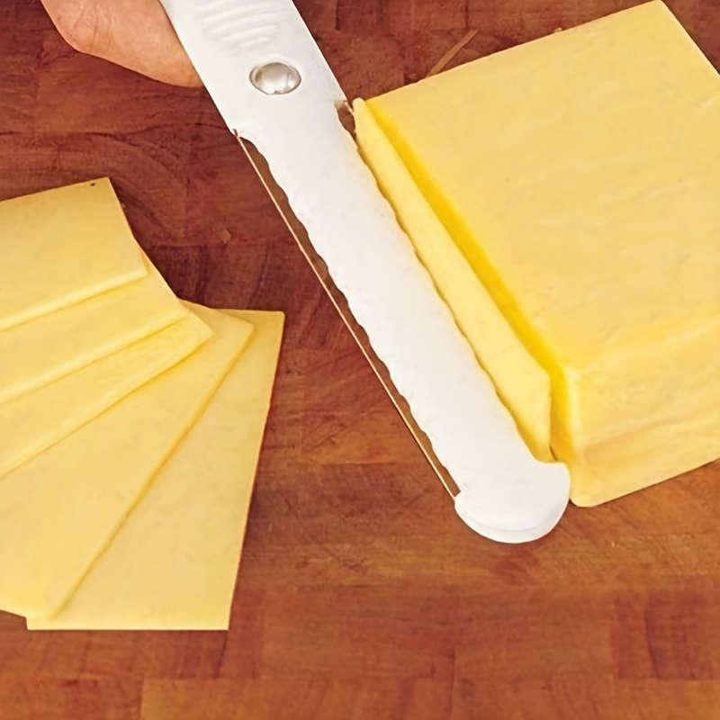 1pc Manual Plastic Cheese Slicer Knife Non-Electric Butter Cutter Cheese Spreaders Safe Con