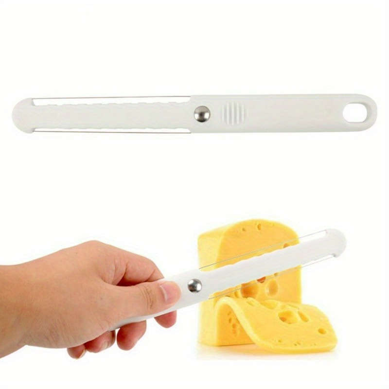 1pc Manual Plastic Cheese Slicer Knife Non-Electric Butter Cutter Cheese Spreaders Safe Con