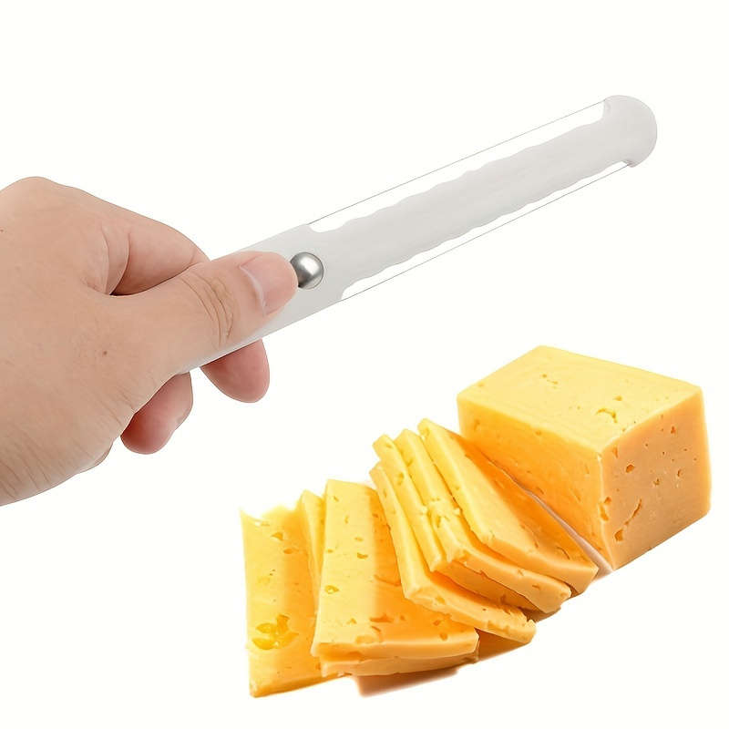 1pc Manual Plastic Cheese Slicer Knife Non-Electric Butter Cutter Cheese Spreaders Safe Con