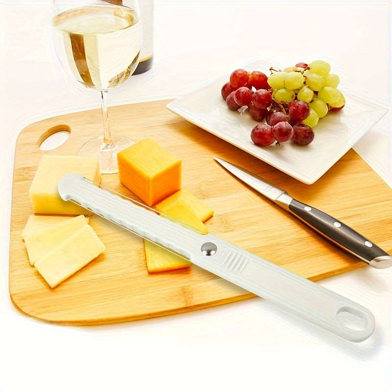 1pc Manual Plastic Cheese Slicer Knife Non-Electric Butter Cutter Cheese Spreaders Safe Con
