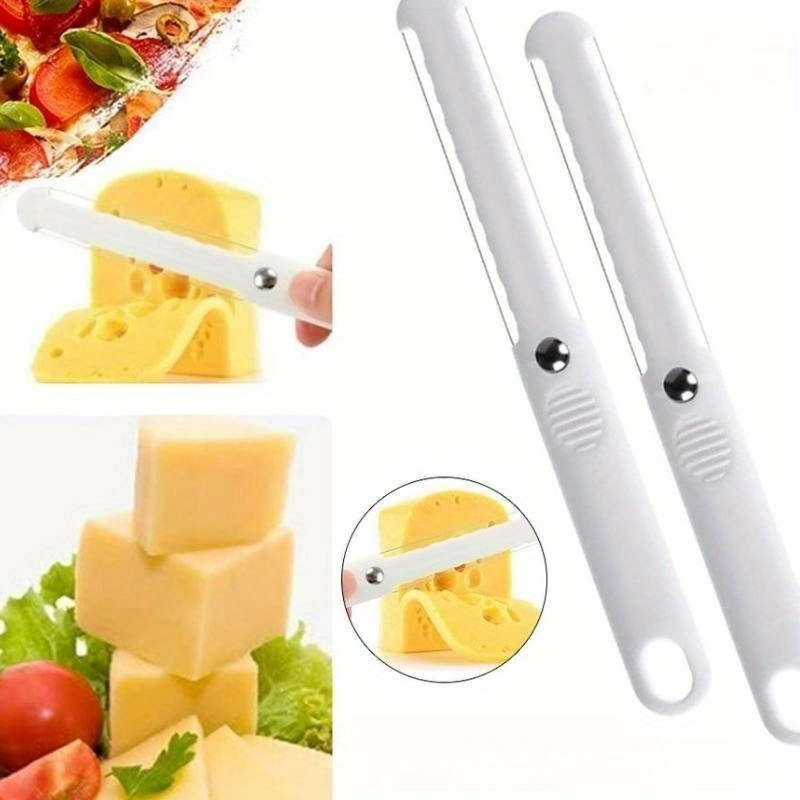 1pc Manual Plastic Cheese Slicer Knife Non-Electric Butter Cutter Cheese Spreaders Safe Con