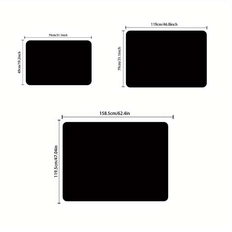 1Pc 120x160cm 47.24x62.99inch Floor Mat