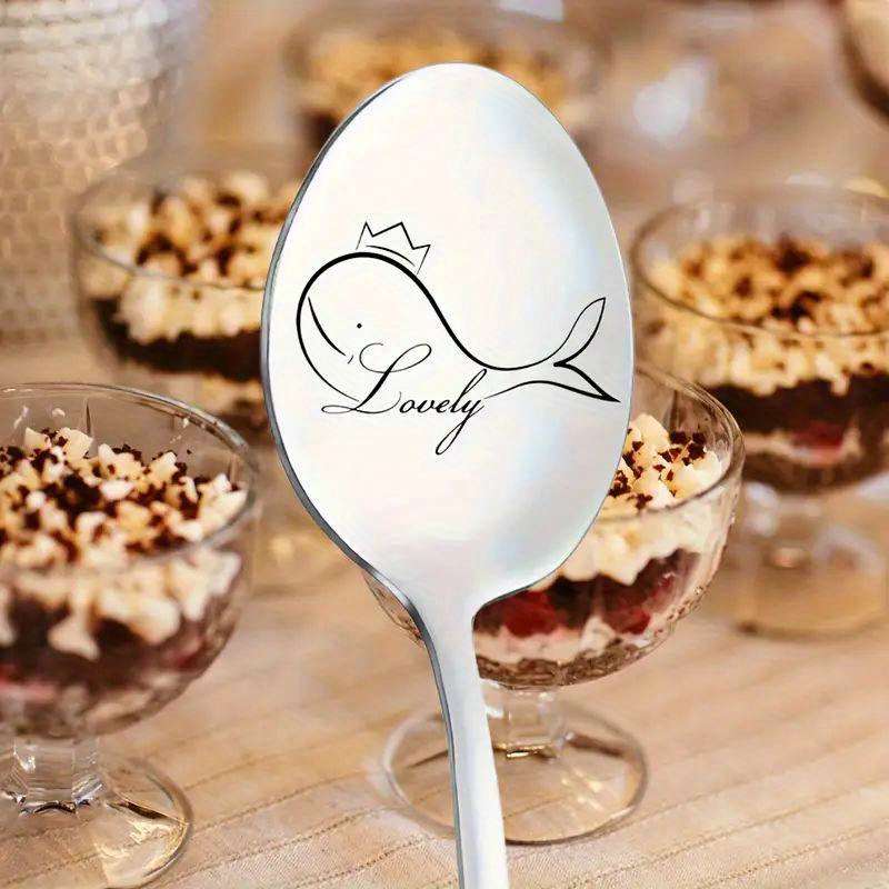 1pc Salem Silver Mirror Polished Stainless Steel Spoon Funny Cool Cute Non-Electric No Fea